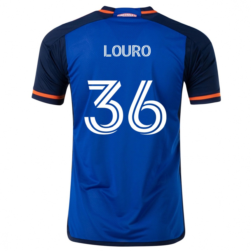 Niño Fútbol Camiseta Evan Louro #36 Azul Blanco 1ª Equipación 2024/25