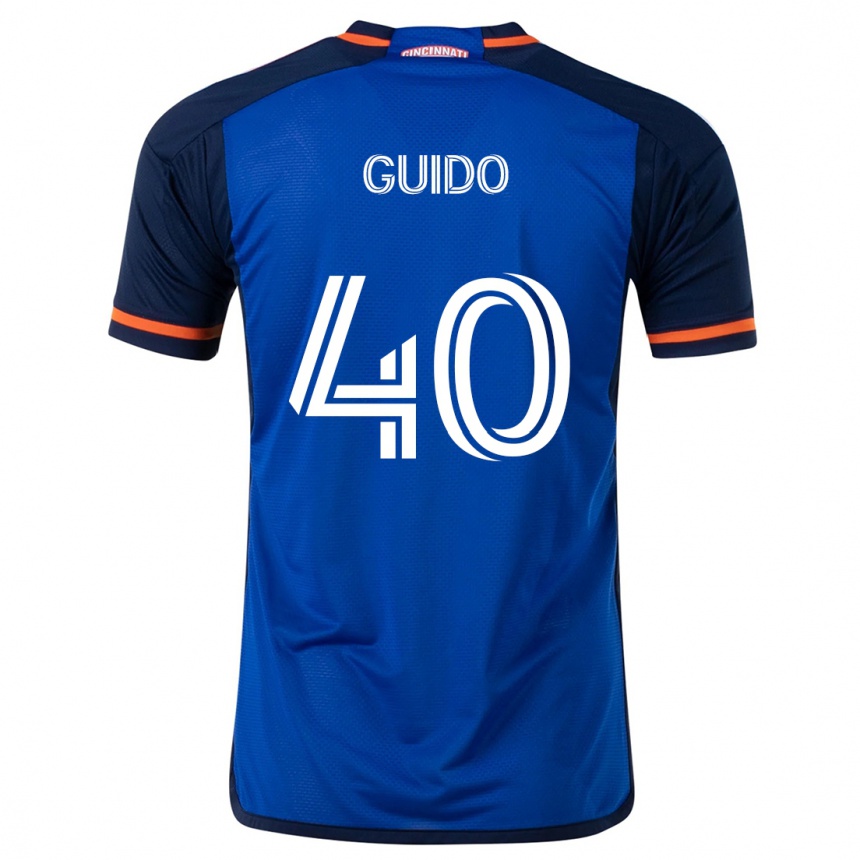 Niño Fútbol Camiseta Alejandro Guido #40 Azul Blanco 1ª Equipación 2024/25