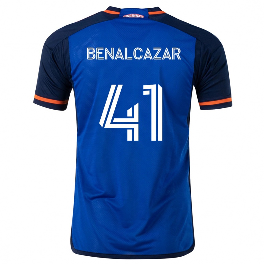 Niño Fútbol Camiseta Nico Benalcázar #41 Azul Blanco 1ª Equipación 2024/25