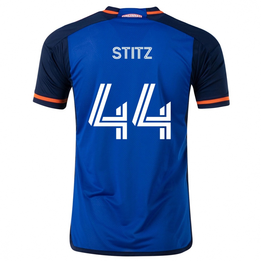 Niño Fútbol Camiseta Ben Stitz #44 Azul Blanco 1ª Equipación 2024/25