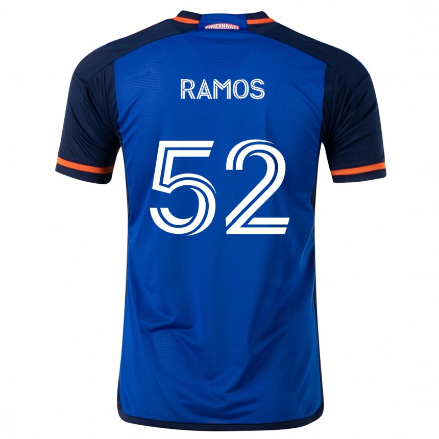 Niño Fútbol Camiseta Yair Ramos #52 Azul Blanco 1ª Equipación 2024/25