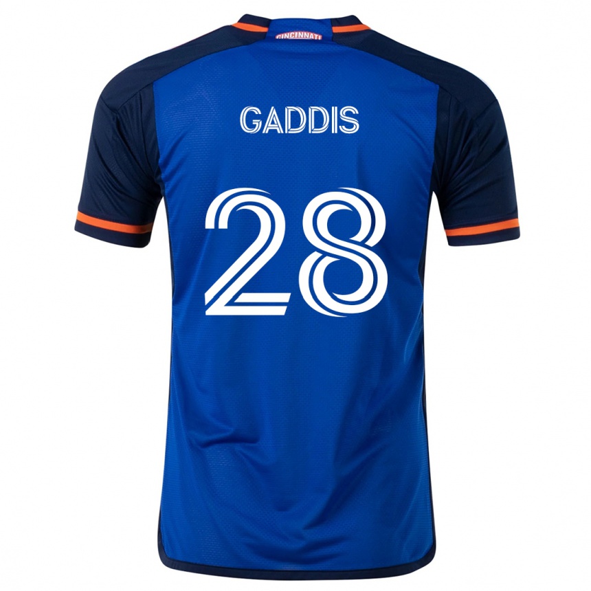 Niño Fútbol Camiseta Raymon Gaddis #28 Azul Blanco 1ª Equipación 2024/25