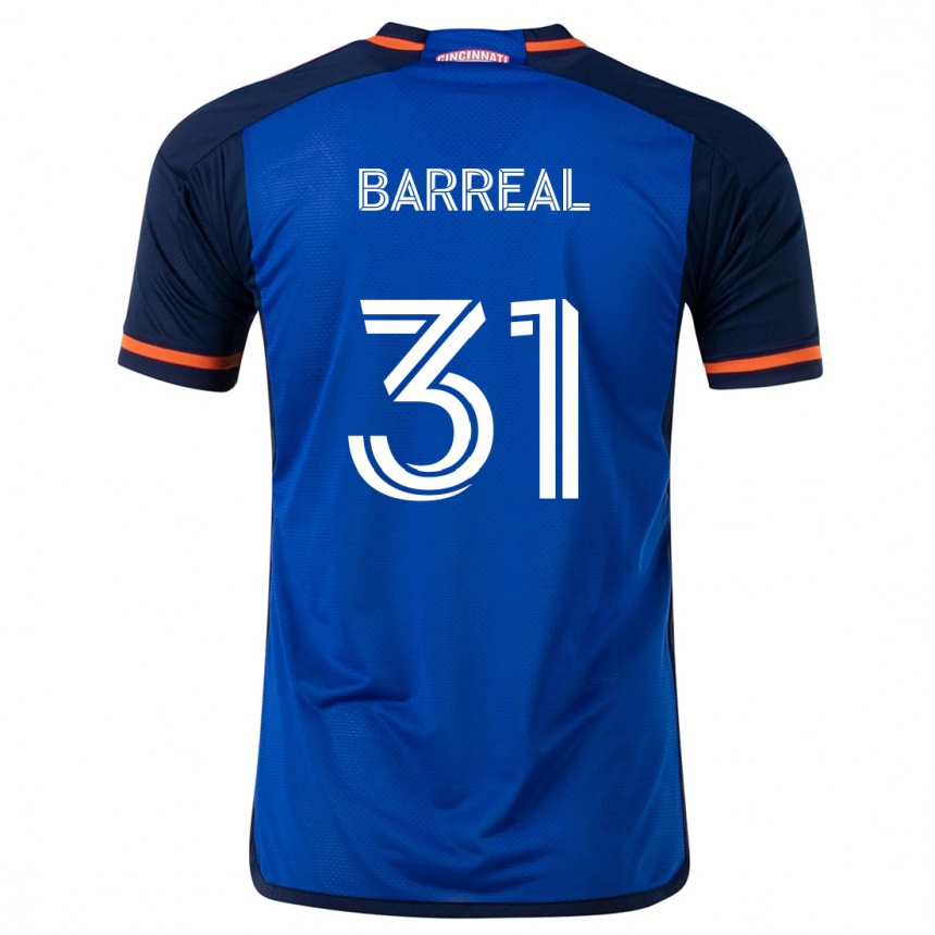 Niño Fútbol Camiseta Álvaro Barreal #31 Azul Blanco 1ª Equipación 2024/25