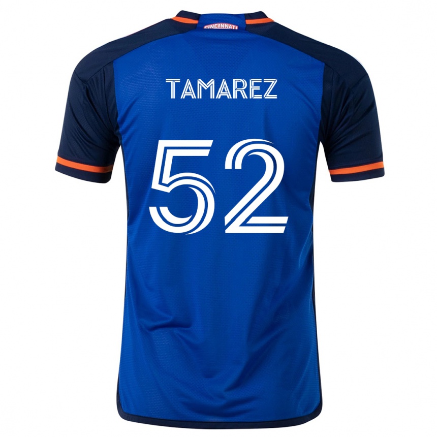 Niño Fútbol Camiseta Lucas Tamarez #52 Azul Blanco 1ª Equipación 2024/25