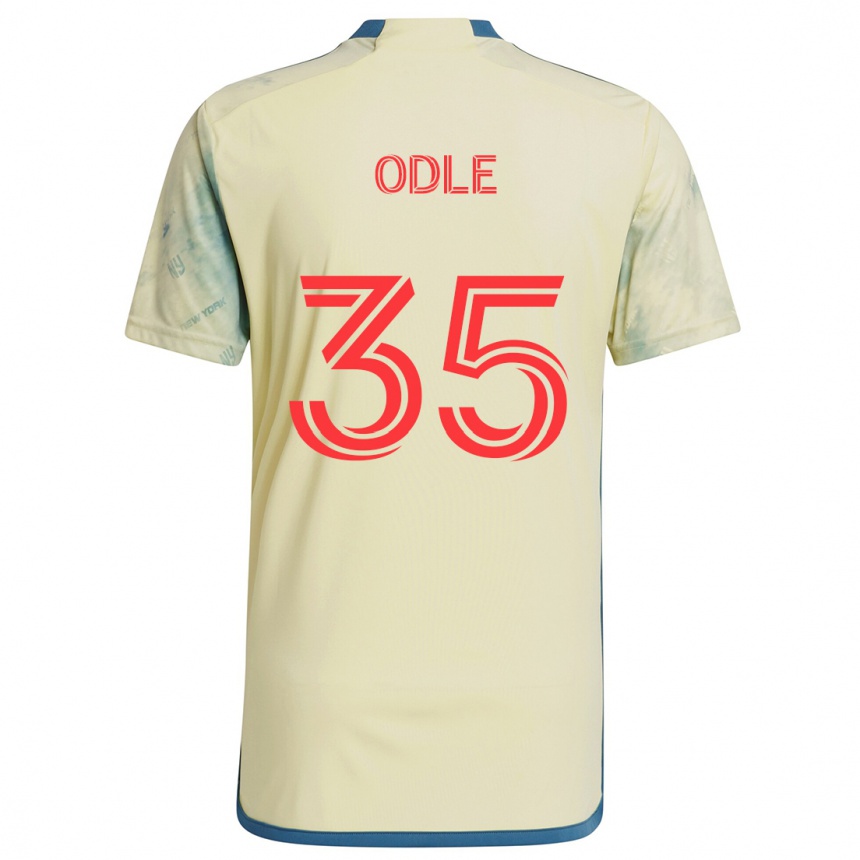 Niño Fútbol Camiseta Dallas Odle #35 Amarillo Rojo Azul 1ª Equipación 2024/25