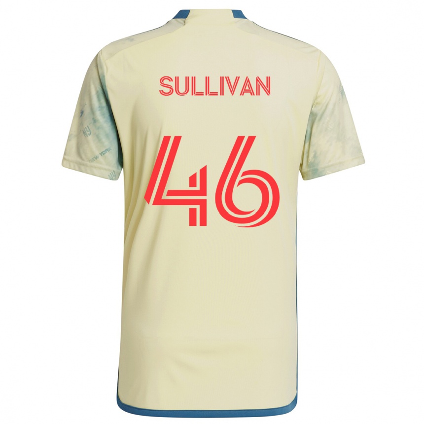 Niño Fútbol Camiseta Dylan Sullivan #46 Amarillo Rojo Azul 1ª Equipación 2024/25