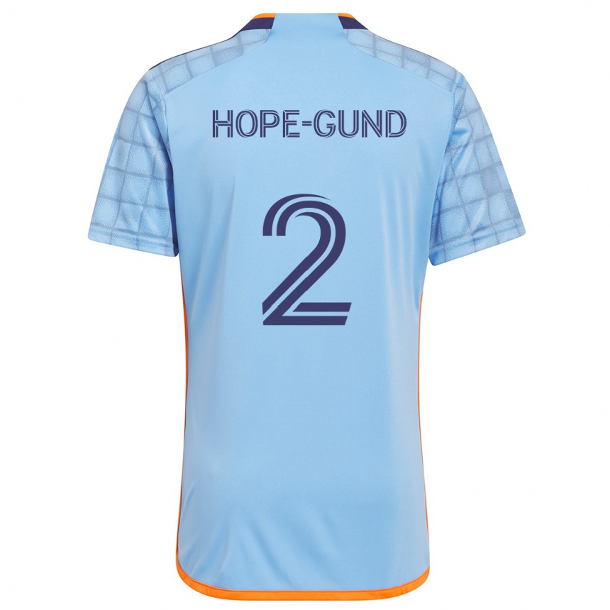 Niño Fútbol Camiseta Rio Hope-Gund #2 Azul Naranja 1ª Equipación 2024/25