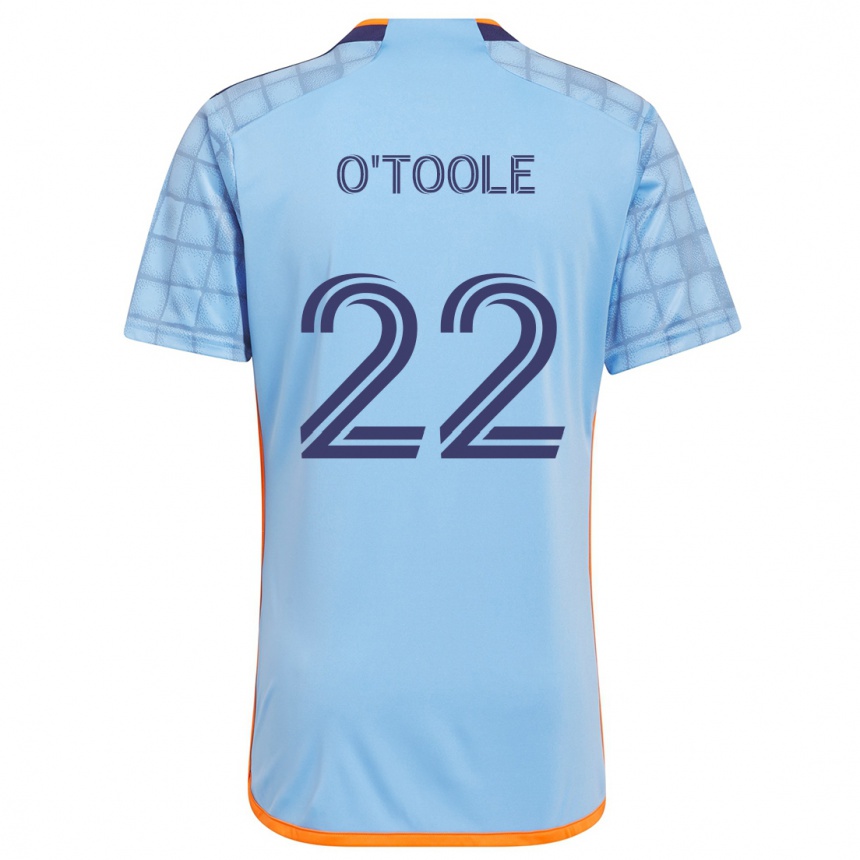 Niño Fútbol Camiseta Kevin O'toole #22 Azul Naranja 1ª Equipación 2024/25