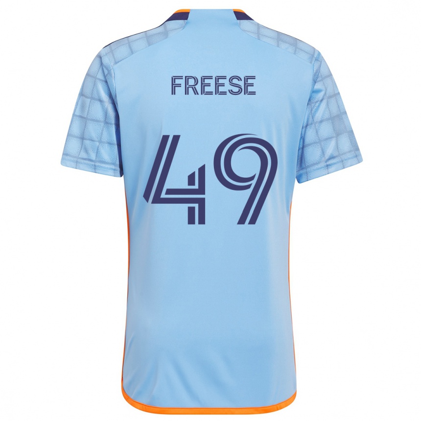 Niño Fútbol Camiseta Matt Freese #49 Azul Naranja 1ª Equipación 2024/25