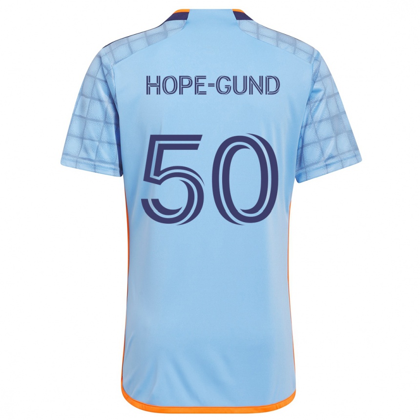 Niño Fútbol Camiseta Kofi Hope-Gund #50 Azul Naranja 1ª Equipación 2024/25