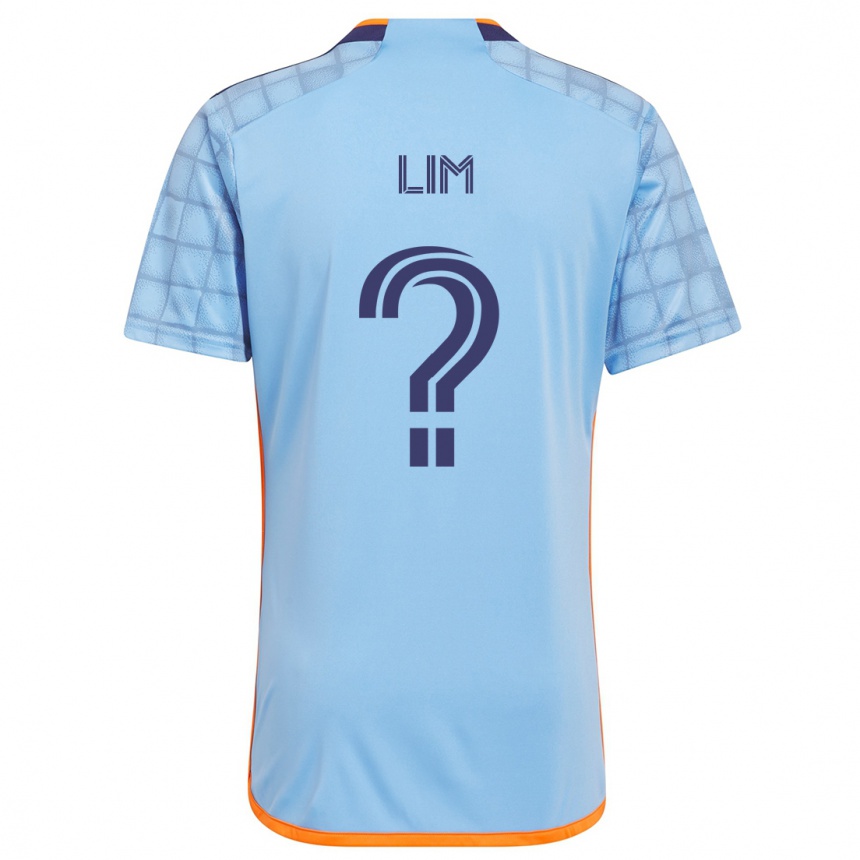 Niño Fútbol Camiseta Evan Lim #0 Azul Naranja 1ª Equipación 2024/25