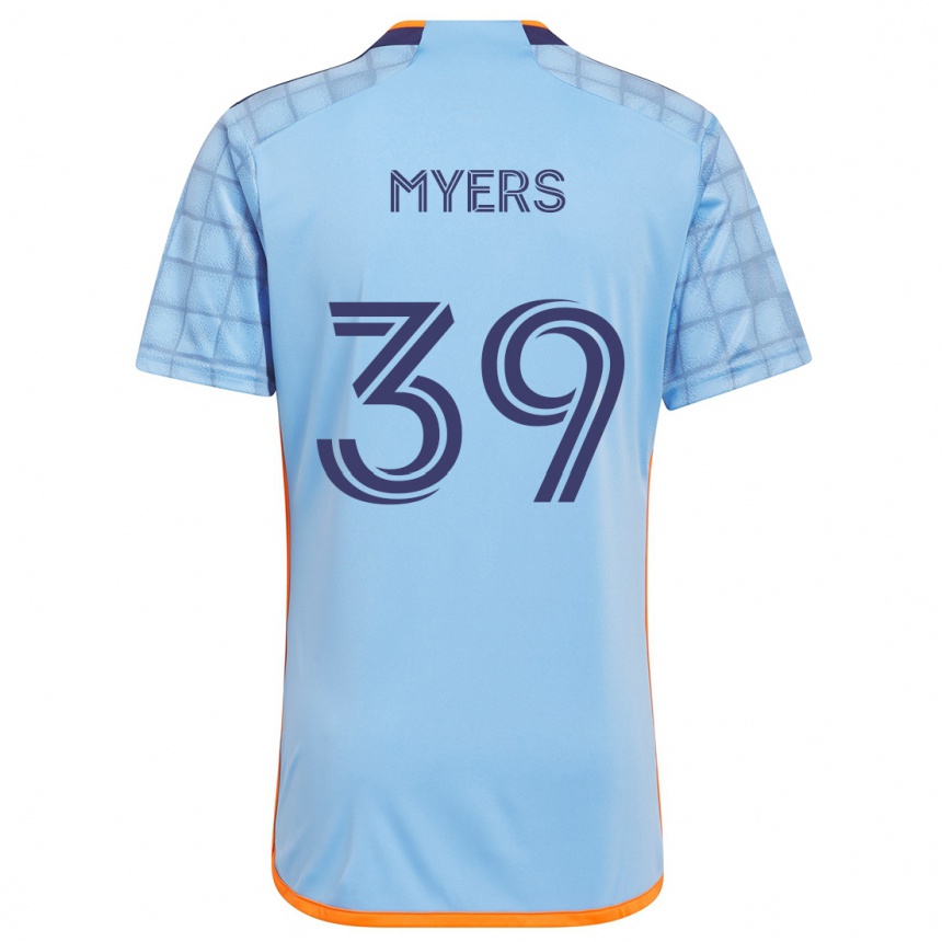 Niño Fútbol Camiseta Md Myers #39 Azul Naranja 1ª Equipación 2024/25