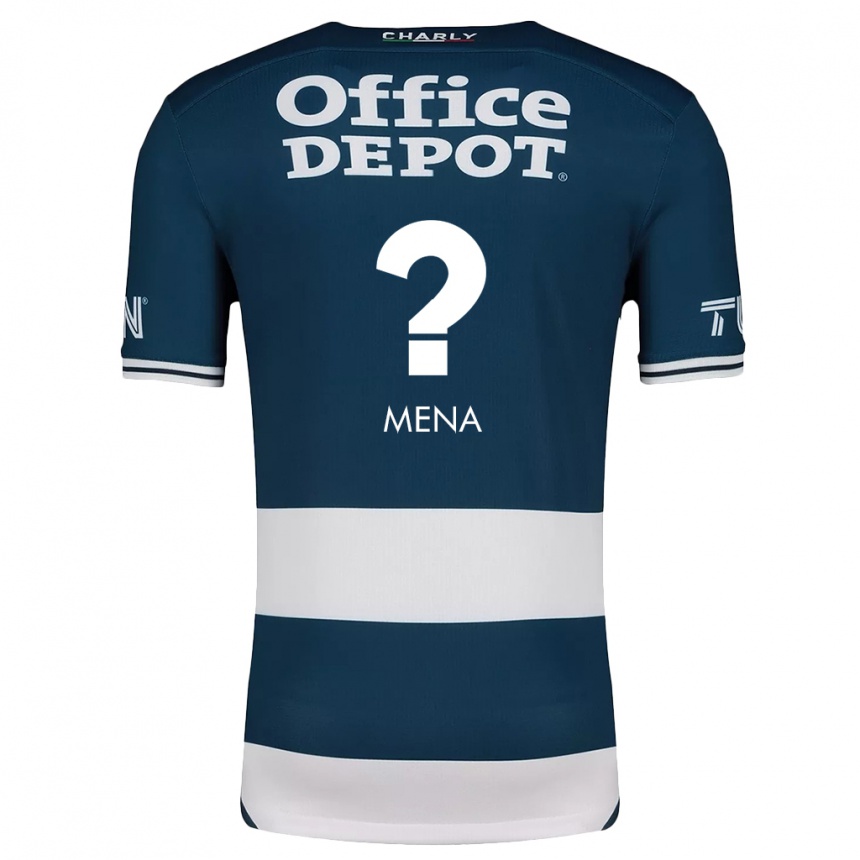 Niño Fútbol Camiseta Ángel Mena #0 Azul Blanco 1ª Equipación 2024/25