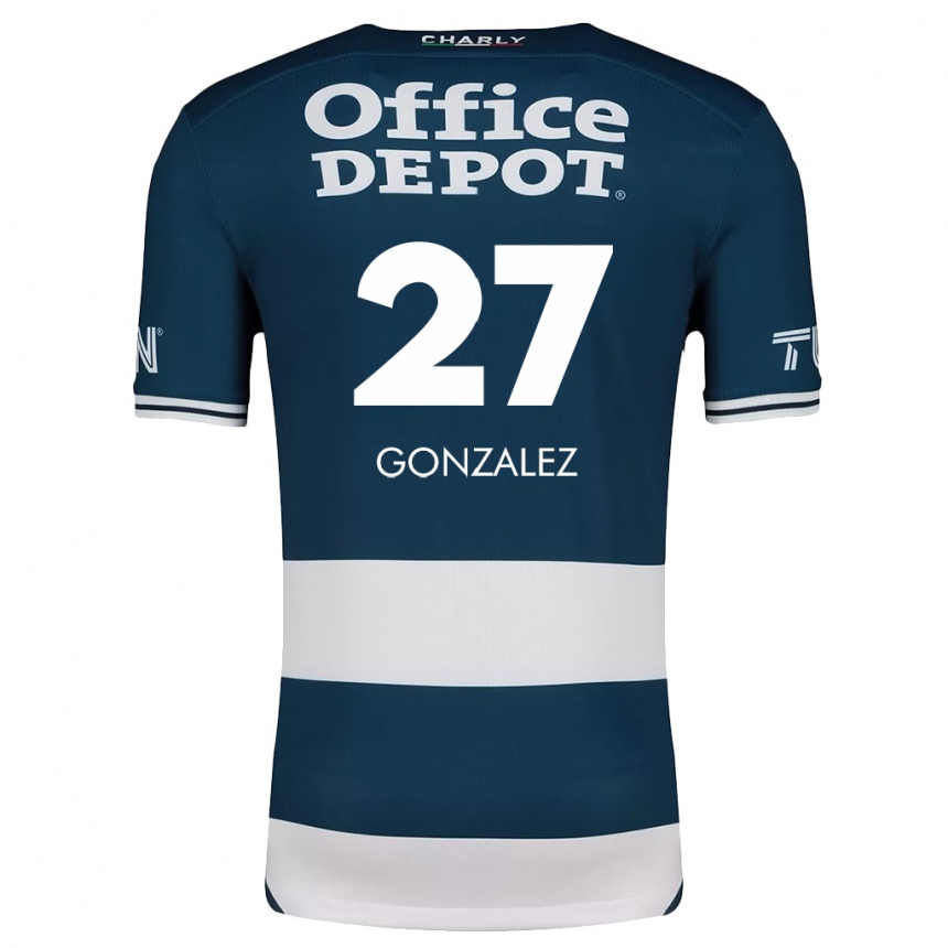 Niño Fútbol Camiseta Owen González #27 Azul Blanco 1ª Equipación 2024/25