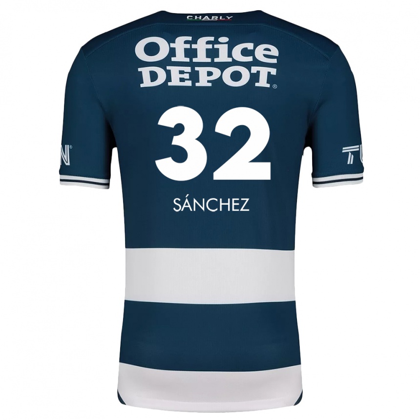 Niño Fútbol Camiseta Carlos Sánchez #32 Azul Blanco 1ª Equipación 2024/25