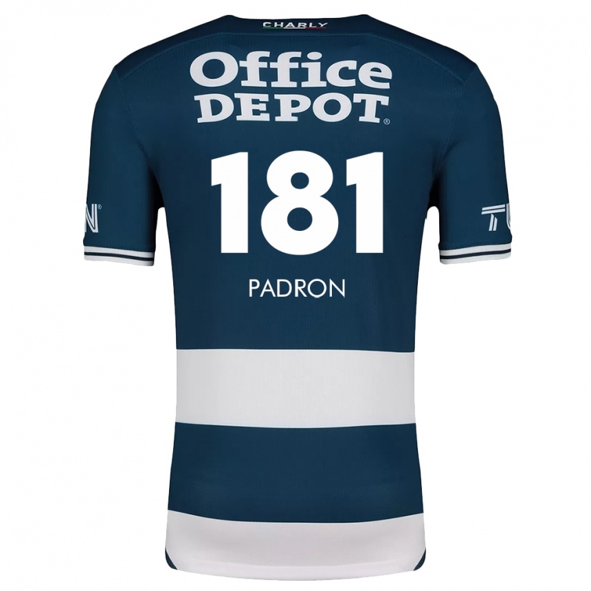 Niño Fútbol Camiseta Romeo Padrón #181 Azul Blanco 1ª Equipación 2024/25