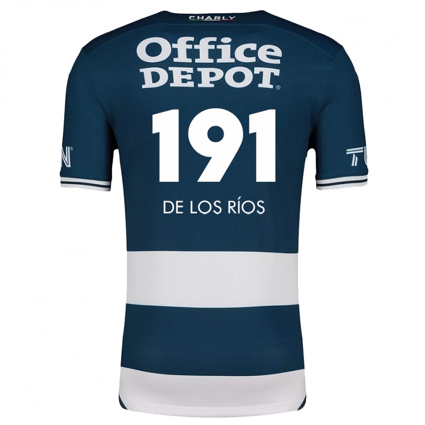 Niño Fútbol Camiseta Sergio De Los Ríos #191 Azul Blanco 1ª Equipación 2024/25