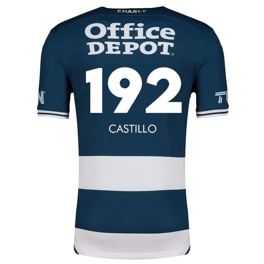 Niño Fútbol Camiseta José Castillo #192 Azul Blanco 1ª Equipación 2024/25