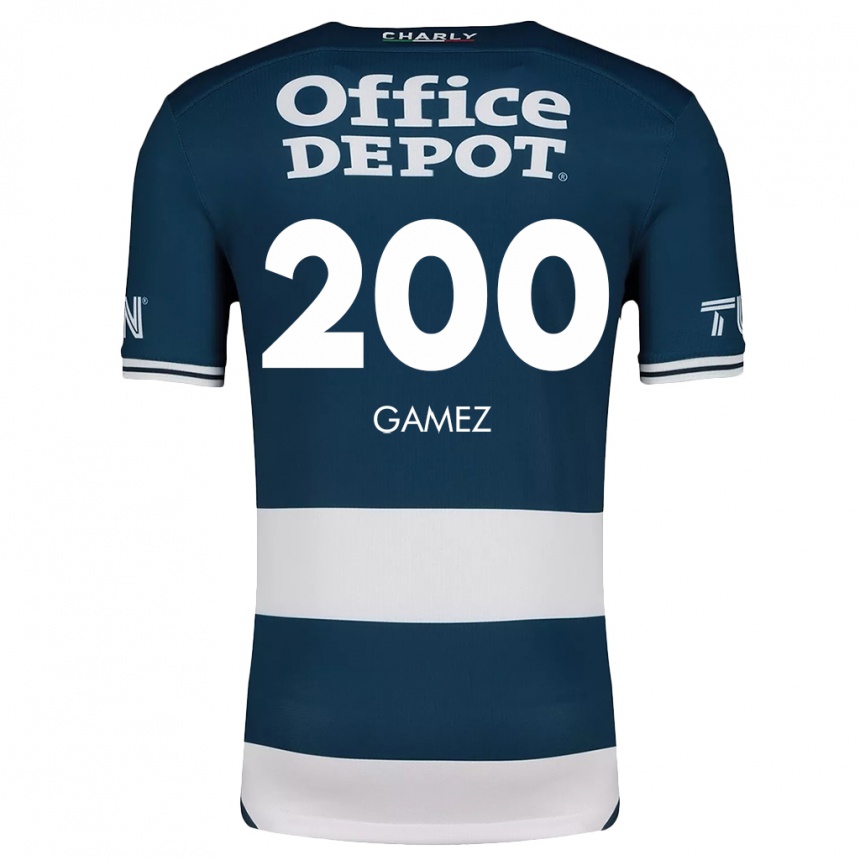 Niño Fútbol Camiseta Sergio Gámez #200 Azul Blanco 1ª Equipación 2024/25