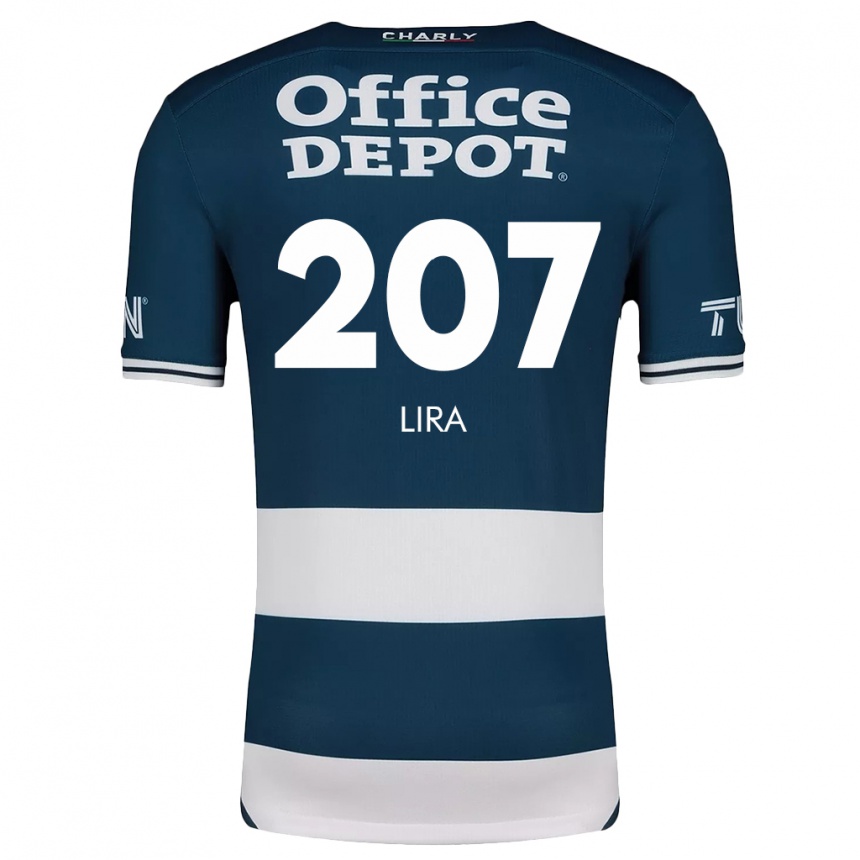 Niño Fútbol Camiseta Almir Lira #207 Azul Blanco 1ª Equipación 2024/25