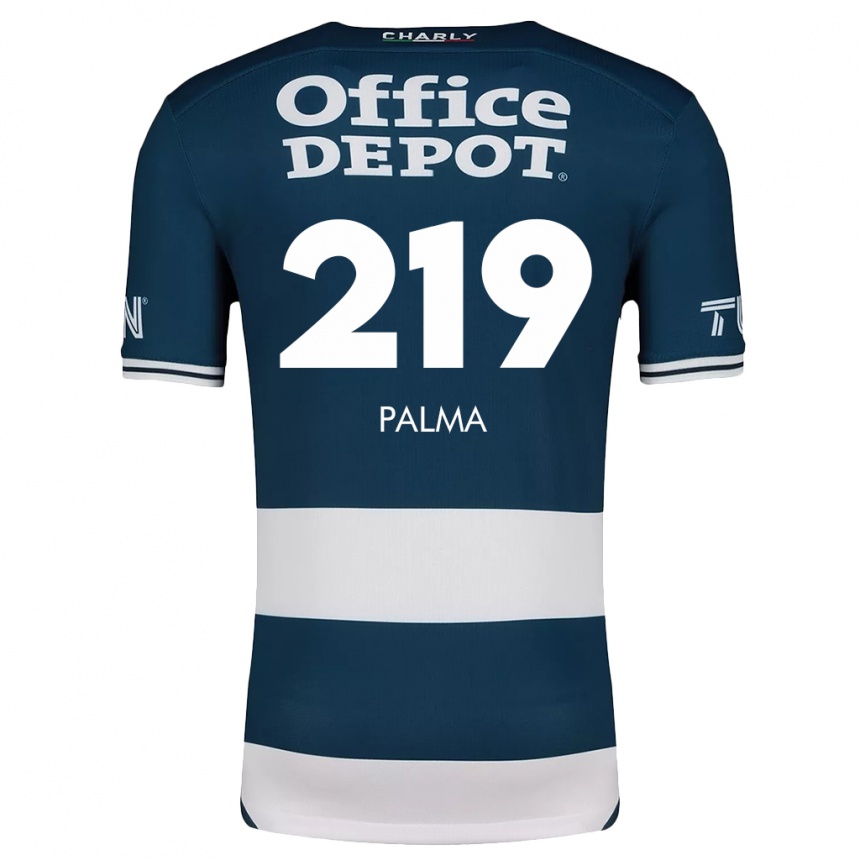 Niño Fútbol Camiseta Pablo Palma #219 Azul Blanco 1ª Equipación 2024/25