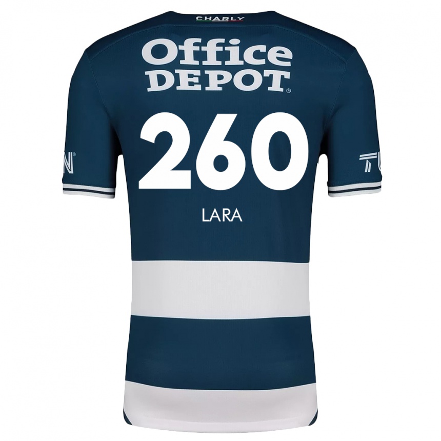 Niño Fútbol Camiseta Jesús Lara #260 Azul Blanco 1ª Equipación 2024/25