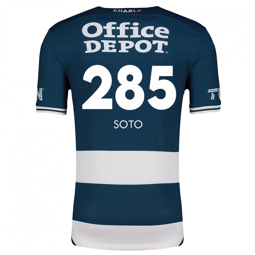 Niño Fútbol Camiseta Edwin Soto #285 Azul Blanco 1ª Equipación 2024/25