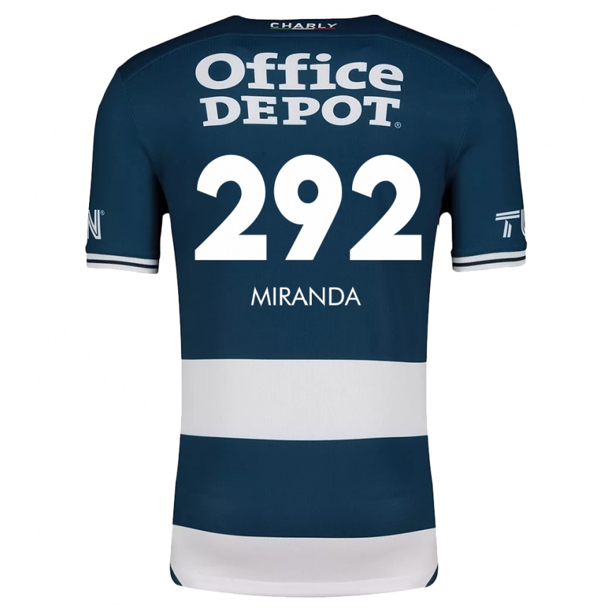 Niño Fútbol Camiseta Herbey Miranda #292 Azul Blanco 1ª Equipación 2024/25