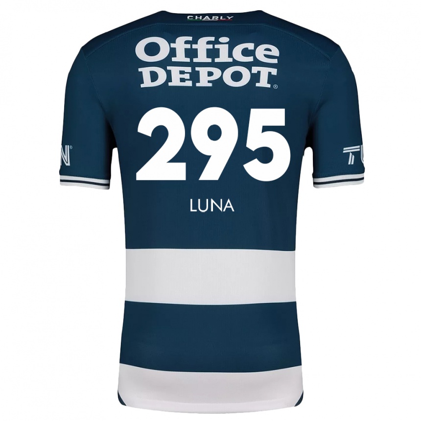 Niño Fútbol Camiseta Irving Luna #295 Azul Blanco 1ª Equipación 2024/25