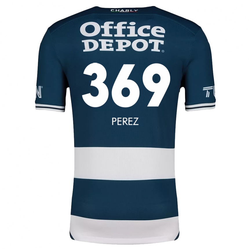 Niño Fútbol Camiseta Santiago Pérez #369 Azul Blanco 1ª Equipación 2024/25