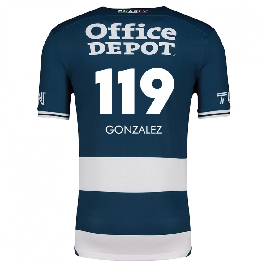 Niño Fútbol Camiseta Juan González #119 Azul Blanco 1ª Equipación 2024/25