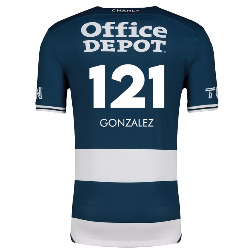 Niño Fútbol Camiseta Cristian González #121 Azul Blanco 1ª Equipación 2024/25