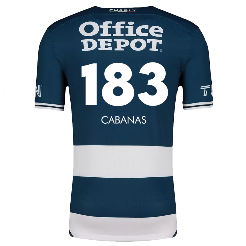 Niño Fútbol Camiseta Mauricio Cabañas #183 Azul Blanco 1ª Equipación 2024/25