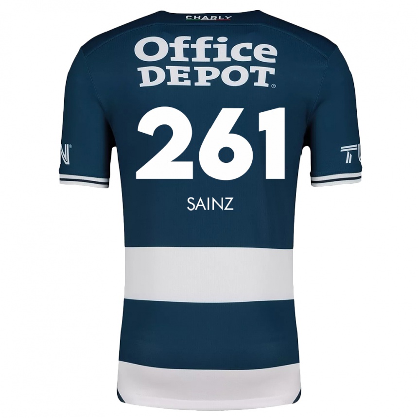 Niño Fútbol Camiseta Diego Sáinz #261 Azul Blanco 1ª Equipación 2024/25