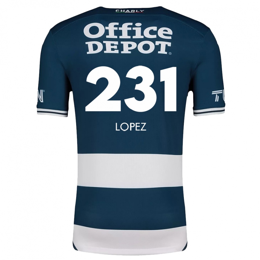 Niño Fútbol Camiseta Víctor López #231 Azul Blanco 1ª Equipación 2024/25