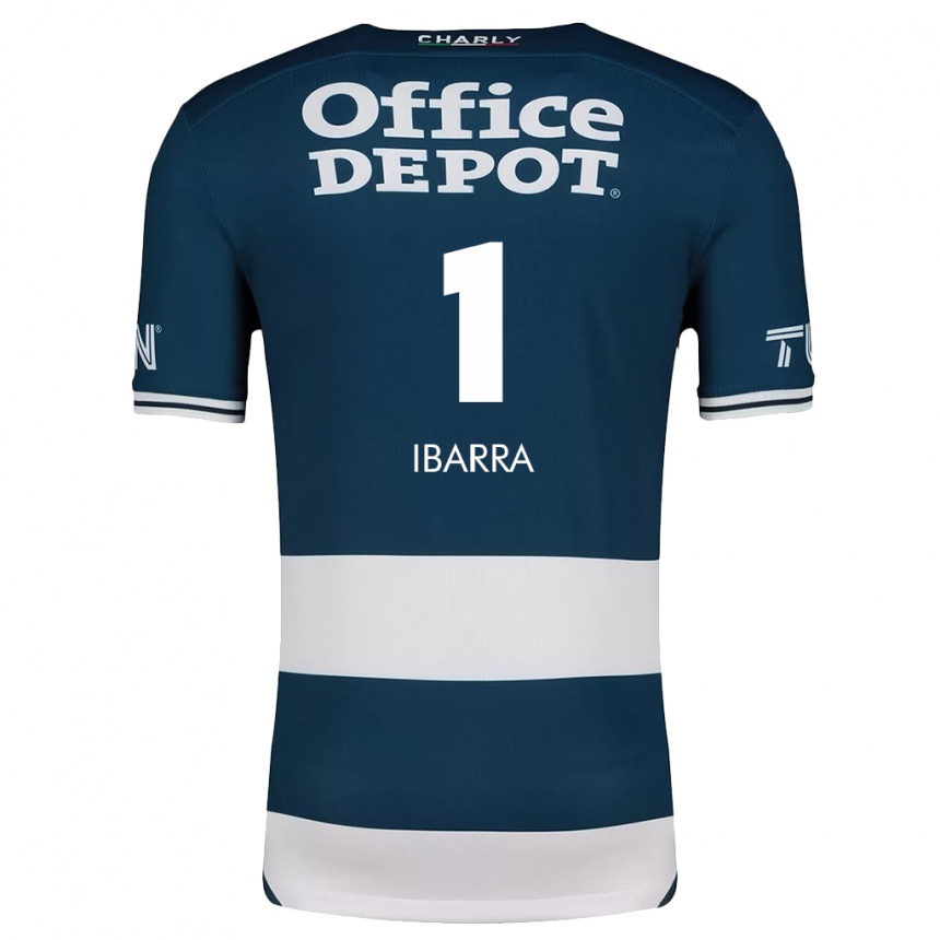 Niño Fútbol Camiseta Fabiola Ibarra #1 Azul Blanco 1ª Equipación 2024/25