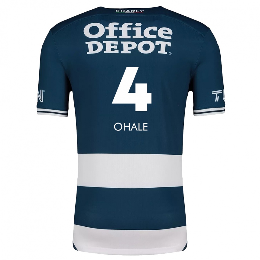 Niño Fútbol Camiseta Osinachi Ohale #4 Azul Blanco 1ª Equipación 2024/25