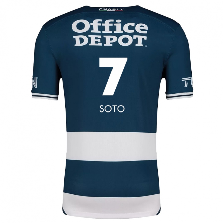 Niño Fútbol Camiseta Alice Soto #7 Azul Blanco 1ª Equipación 2024/25