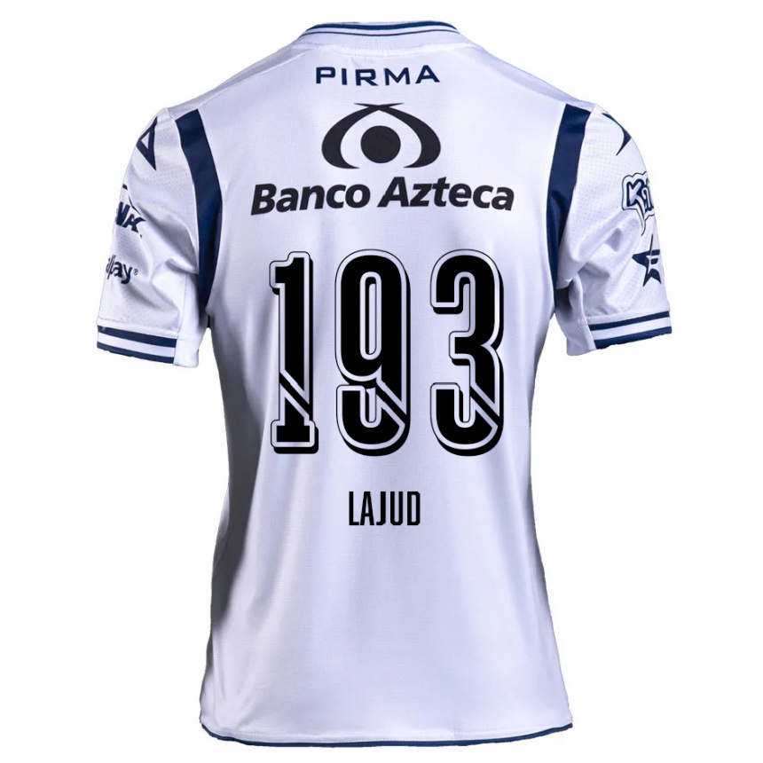 Niño Fútbol Camiseta Rodrigo Lajud #193 Blanco Azul Marino 1ª Equipación 2024/25