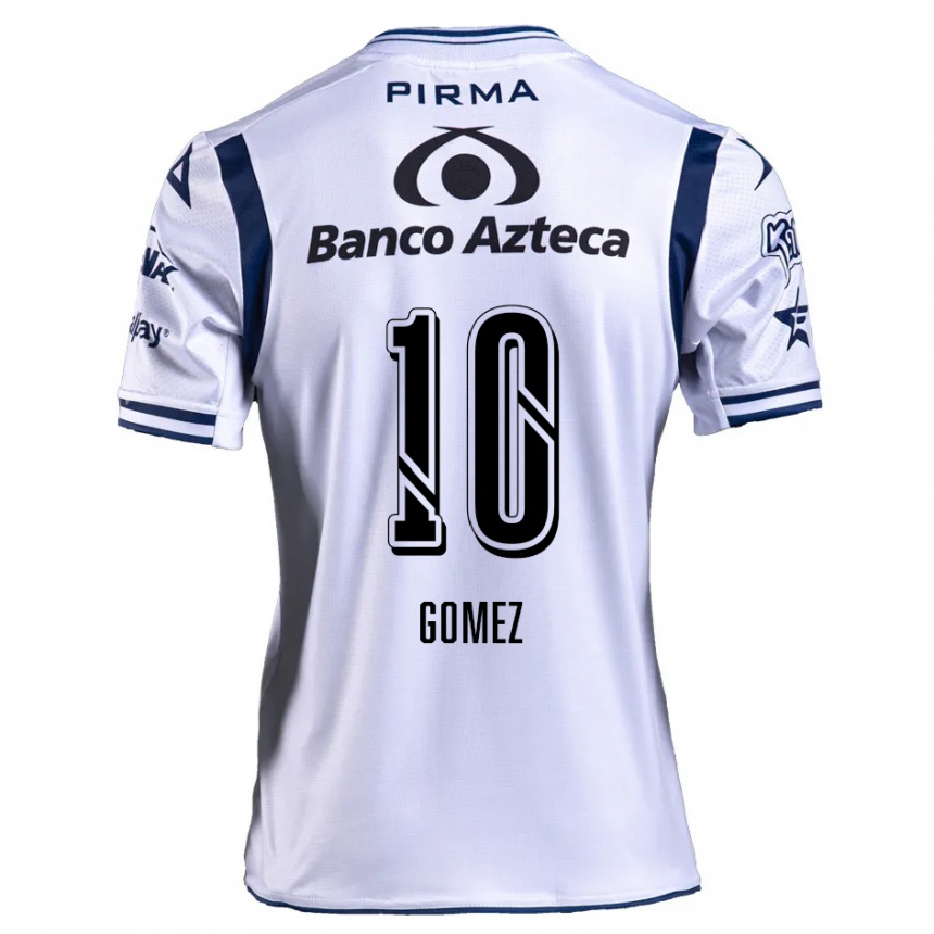 Niño Fútbol Camiseta Savianna Gómez #10 Blanco Azul Marino 1ª Equipación 2024/25