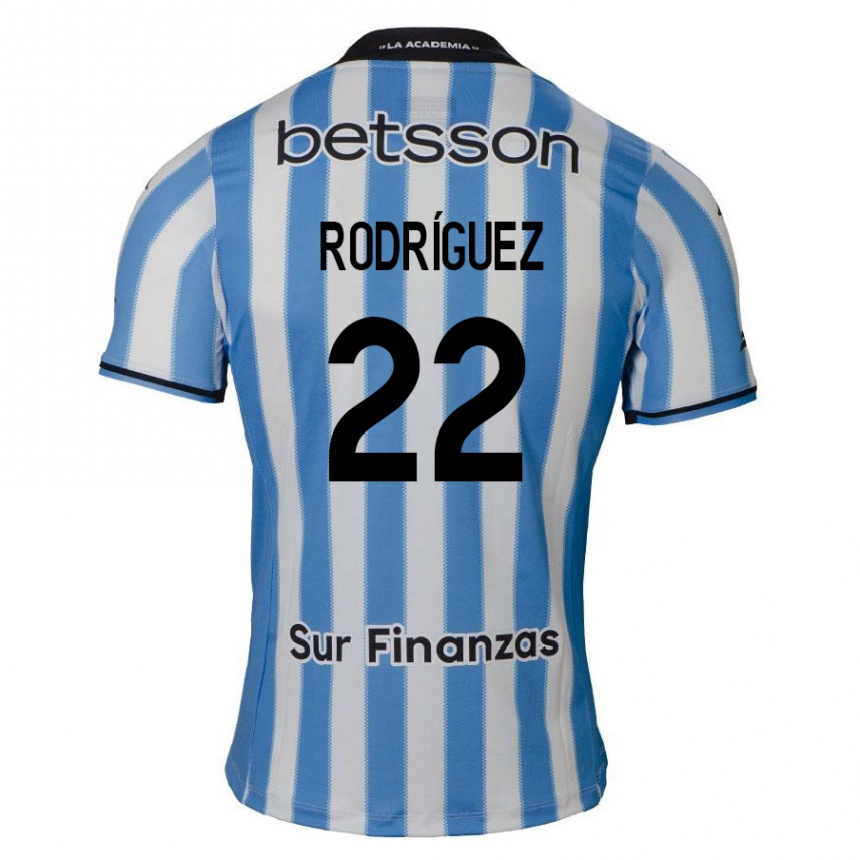 Niño Fútbol Camiseta Baltasar Rodríguez #22 Azul Blanco Negro 1ª Equipación 2024/25