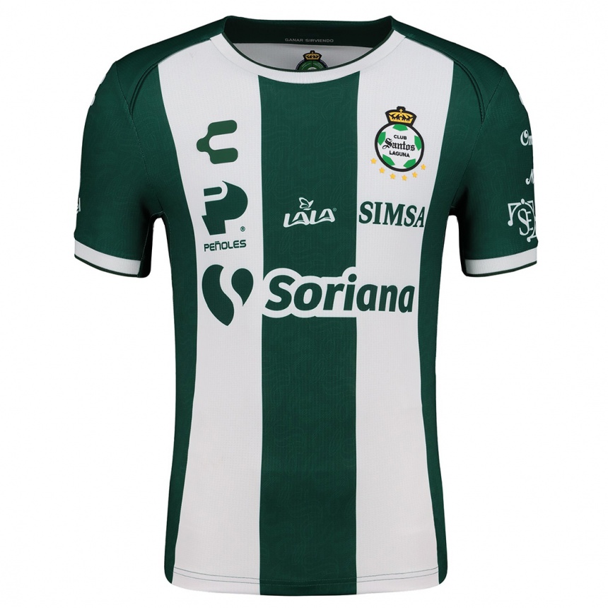 Niño Fútbol Camiseta Mario Cordero #200 Verde Blanco 1ª Equipación 2024/25