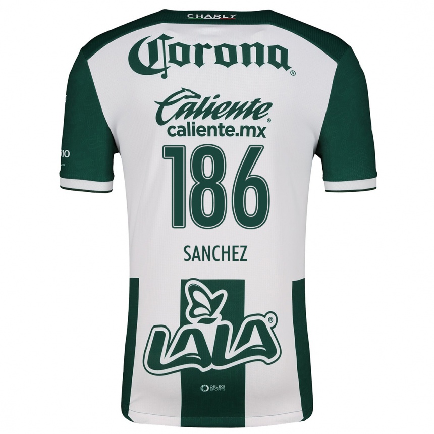 Niño Fútbol Camiseta David Sánchez #186 Verde Blanco 1ª Equipación 2024/25