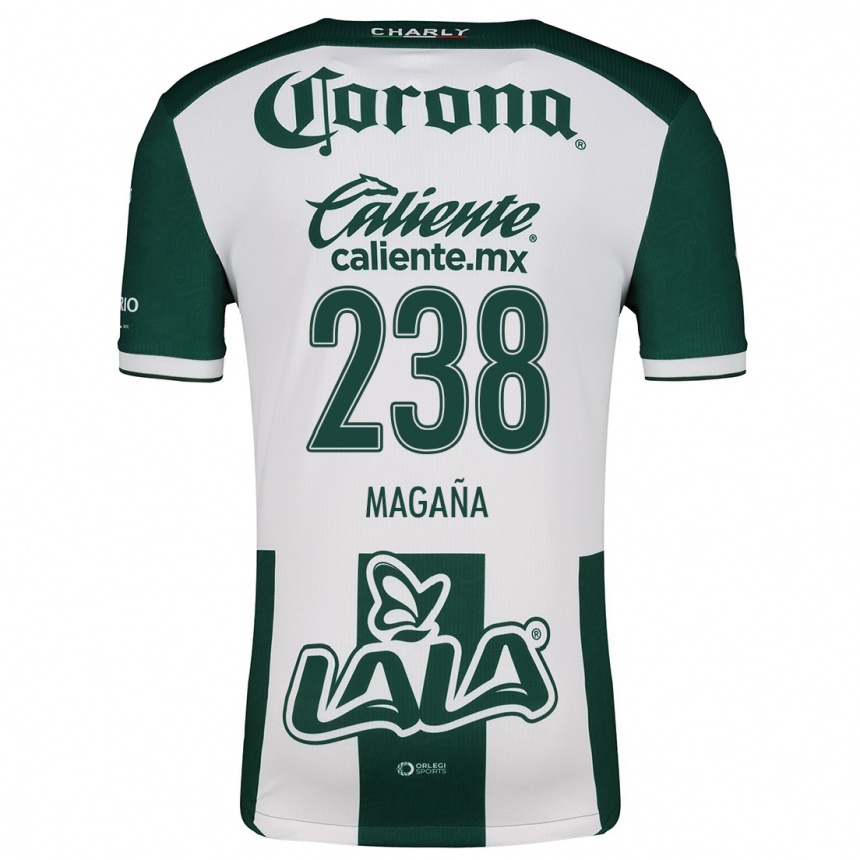 Niño Fútbol Camiseta Emilio Magaña #238 Verde Blanco 1ª Equipación 2024/25