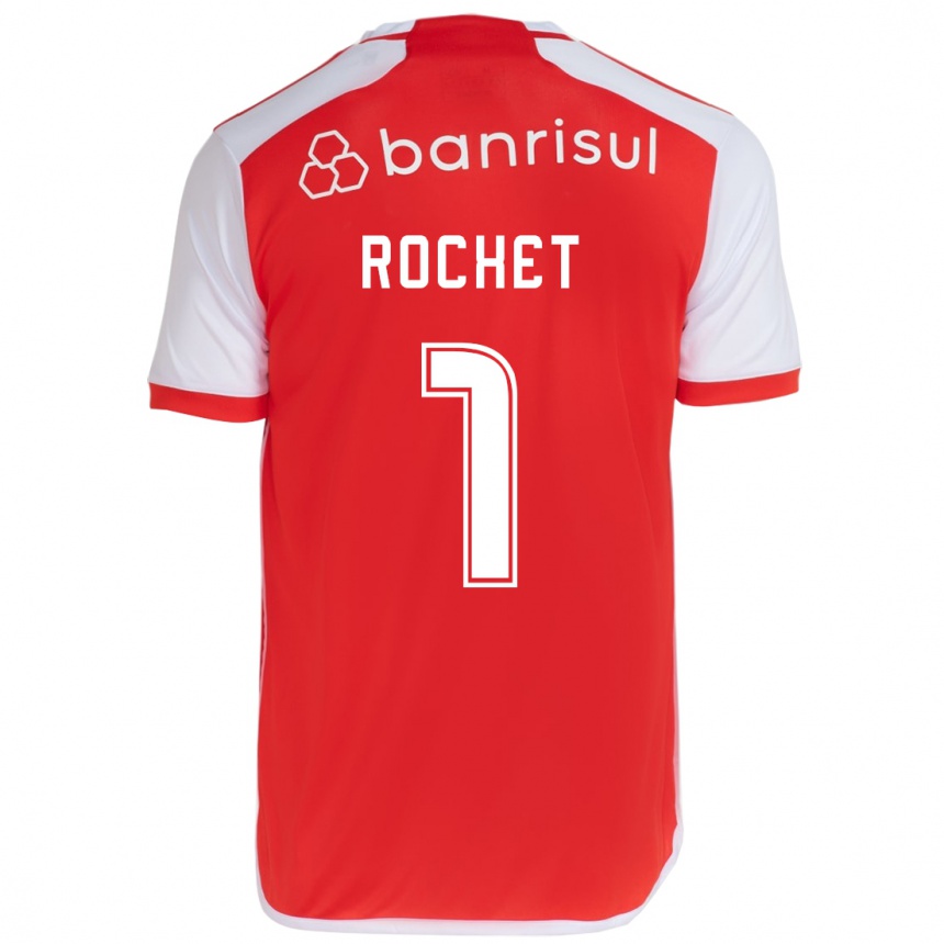 Niño Fútbol Camiseta Sergio Rochet #1 Rojo Blanco 1ª Equipación 2024/25