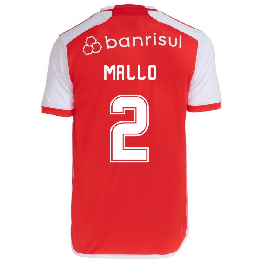 Niño Fútbol Camiseta Hugo Mallo #2 Rojo Blanco 1ª Equipación 2024/25