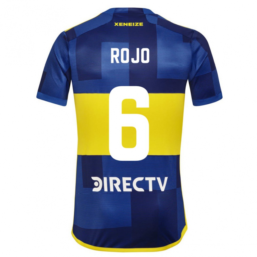 Niño Fútbol Camiseta Marcos Rojo #6 Azul Amarillo 1ª Equipación 2024/25