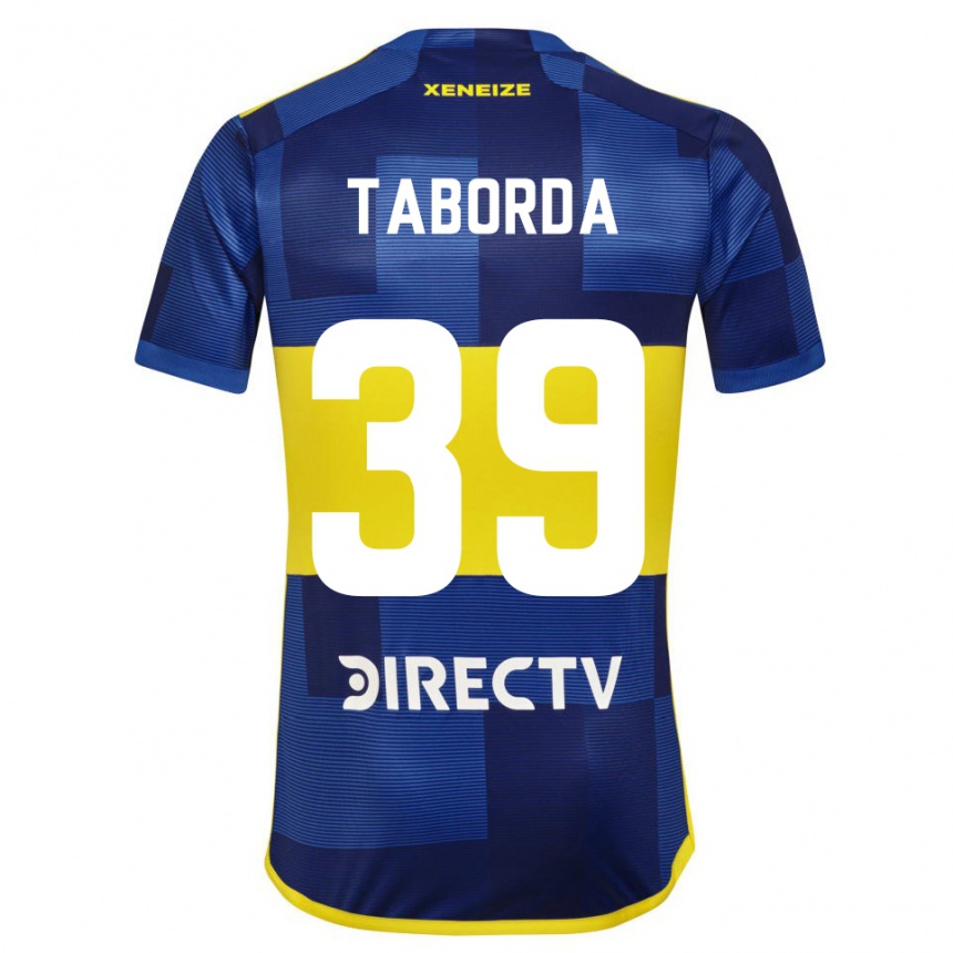 Niño Fútbol Camiseta Vicente Taborda #39 Azul Amarillo 1ª Equipación 2024/25