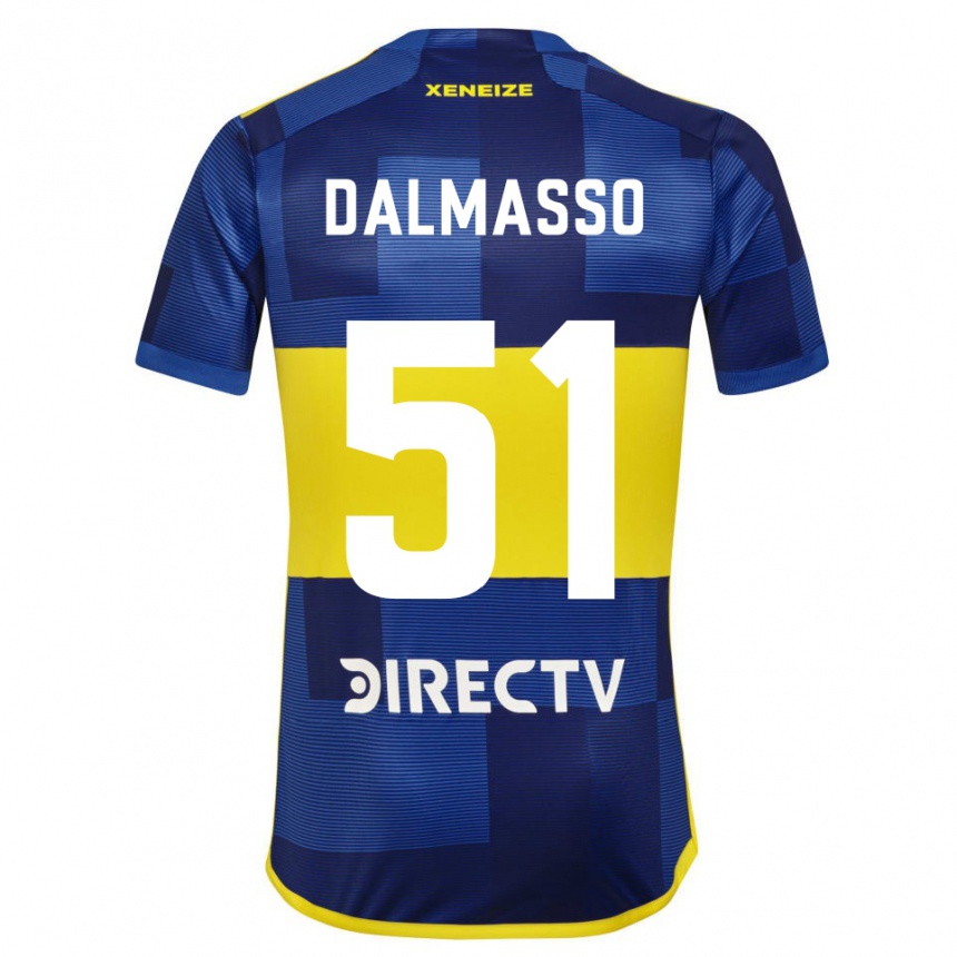 Niño Fútbol Camiseta Santiago Dalmasso #51 Azul Amarillo 1ª Equipación 2024/25