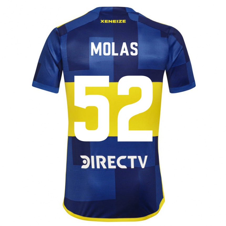 Niño Fútbol Camiseta Walter Molas #52 Azul Amarillo 1ª Equipación 2024/25